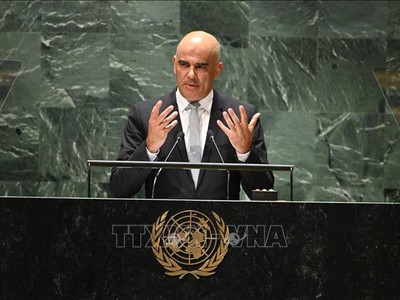 Cựu Tổng thống Thụy Sĩ Alain Berset. Ảnh: AFP/TTXVN