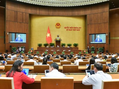 Quốc hội nghe báo cáo tiếp thu, chỉnh lý dự thảo luật.