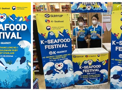 Khu vực trưng bày, dùng thử sản phẩm trong cửa hàng Anchor shop tại K-market