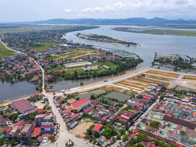 Một góc khu vực đô thị mới tại thị xã Ba Đồn. Ảnh: Internet