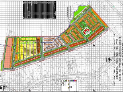 Sơ đồ tổ chức không gian kiến trúc cảnh quan Khu đô thị mới An Bình (khu 3)