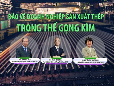 Bảo vệ doanh nghiệp sản xuất thép trong thế gọng kìm 