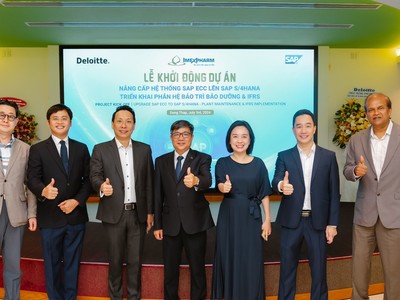 Đại diện IMP, Deloitte Việt Nam và SAP Việt Nam tại lễ khởi động dự án