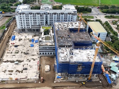 Nguồn vốn là một trong những yếu tố khiến việc phát triển nhà ở xã hội tại TP.HCM gặp khó khăn. Trong ảnh: Dự án nhà ở xã hội cho công nhân thuê tại TP. Thủ Đức. Ảnh: Trọng Tín