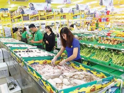 Các lĩnh vực tiêu dùng, bán lẻ hấp dẫn nhà đầu tư ngoại rót vốn. Trong ảnh: Chuỗi Bách hóa xanh của Thế giới Di động vừa chào bán 5% cho CDH Investment (Trung Quốc)