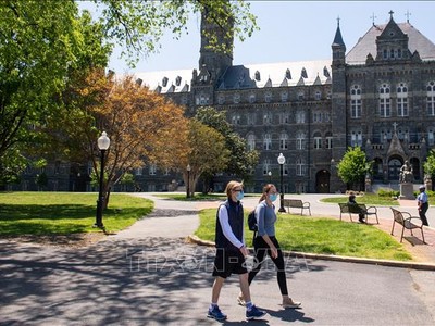 Khuôn viên trường đại học Georgetown ở Washington, DC, Mỹ. Ảnh minh họa: AFP/TTXVN