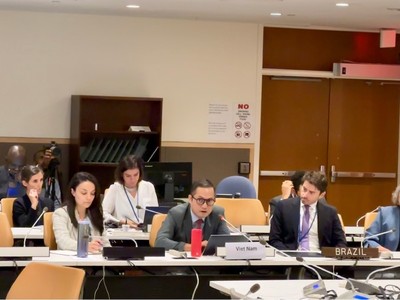 Ông Lê Việt Anh phát biểu tại Sự kiện do UNEP tổ chức để chuẩn bị cho NDC 3.0.