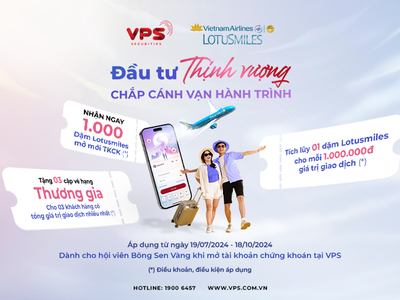 VPS đầu tư thịnh vượng, chắp cánh vạn hành trình cùng Vietnam Airlines