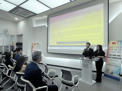 Chương trình kết nối giao thương giữa các doanh nghiệp TP. Đà Nẵng với doanh nghiệp Hàn Quốc tại TP. Deagu. Nguồn: Sở Công thương TP. Đà Nẵng. 