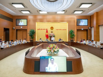 Chủ tịch Quốc hội Trần Thanh Mẫn chủ trì cuộc họp - Ảnh Quochoi.vn