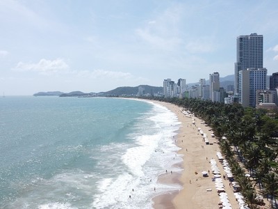 Đường biển Trần Phú, Nha Trang, tỉnh Khánh Hòa sẽ xây dựng đường hầm. Ảnh: Linh Đan