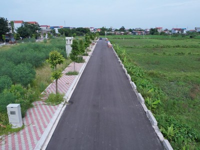 Khu đất đấu giá tại khu Ngõ Ba, thôn Thanh Thần, xã Thanh Cao (Thanh Oai, Hà Nội) Ảnh: Bất động sản Tâm Phúc