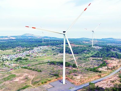 Hiện không có giá mua điện cố định (giá FIT) cho điện gió như các giai đoạn trước. Ảnh: Đức Thanh