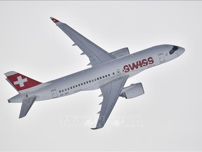 Máy bay của Hãng hàng không Swiss International Airlines. Ảnh minh họa: AFP/TTXVN