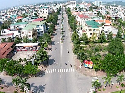 Đô thị thành phố Quảng Ngãi, tỉnh Quảng Ngãi. Ảnh: P.V