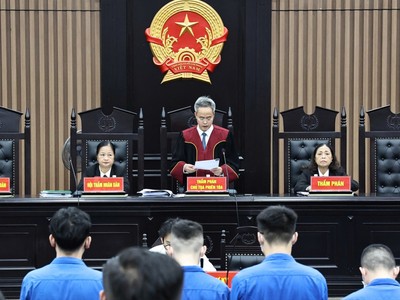 HĐXX tuyên án đối với bị cáo Zhang Min, người được giao điều hành đường dây và 134 bị cáo khác.