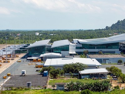 Một góc Cảng hàng không quốc tế Phú Quốc hiện hữu.