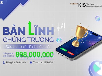 Chứng khoán KIS trao thưởng gần 1 tỷ đồng với cuộc thi “Bản lĩnh Chứng trường”