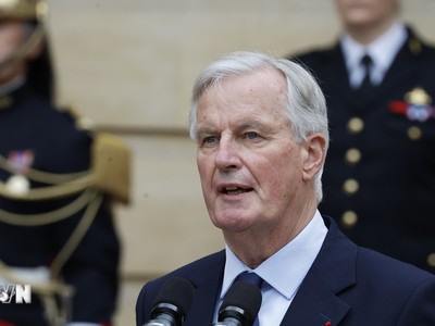 Tân Thủ tướng Pháp Michel Barnier phát biểu tại lễ nhậm chức ở Paris ngày 5/9/2024. Ảnh: THX/TTXVN