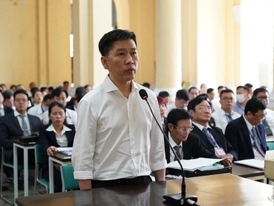 Bị cáo Võ Tấn Hoàng Văn, cựu Tổng giám đốc SCB.