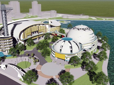 Phối cảnh công trình Cung Thiếu nhi Hà Nội.