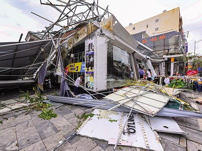 Thiệt hại do bão số 3 đang được các ngân hàng tập trung đánh giá và đưa ra giải pháp hỗ trợ khách hàng. Ảnh: Đức Anh 