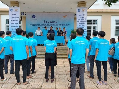 Ra quân hưởng ứng tháng vận động triển khai BHXH toàn dân