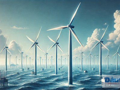 Giải quyết vướng mắc phát triển điện gió ngoài khơi. (Ảnh minh hoạ được tạo bởi AI)