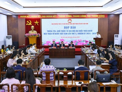 Họp báo thông tin, giới thiệu về Đại hội đại biểu toàn quốc Mặt trận Tổ quốc Việt Nam lần thứ X.