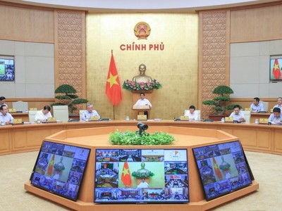 Chính phủ tổ chức Hội nghị trực tuyến với các địa phương và phiên họp thường kỳ Chính phủ tháng 9/2024 để thảo luận về tình hình kinh tế - xã hội (Ảnh VGP)