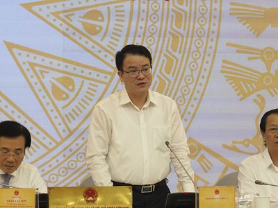 Thứ trưởng Bộ Kế hoạch và Đầu tư Trần Quốc Phương. (Ảnh: Hoàng Yến)