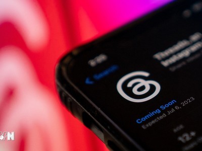 Biểu tượng ứng dụng mạng xã hội Threads trên màn hình điện thoại thông minh. (Ảnh: AFP/TTXVN)