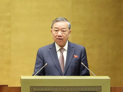 Tổng Bí thư, Chủ tịch nước Tô Lâm phát biểu tại phiên khai mạc kỳ họp thứ 8 Quốc hội khóa XV. 