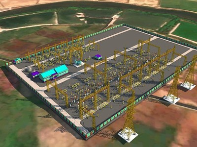 Trạm biến áp 220kV Nam Cấm được đặt tại xóm 1, xã Nghi Hoa, huyện Nghi Lộc.