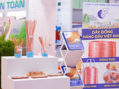 Trưng bày sản phẩm dây đồng của CFT – đơn vị thành viên thuộc GELEX.