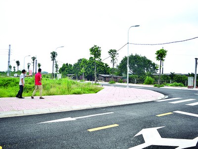 Thị trường đất đấu giá vùng ven Hà Nội vẫn có sức hấp dẫn lớn với các nhà đầu tư. Ảnh: T.V