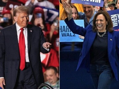 Ông Donald Trump và bà Kamala Harris. Ảnh: AFP