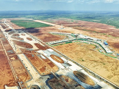 Công trường Dự án Cảng hàng không quốc tế Long Thành. Ảnh: P.M