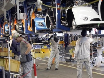 Ngành ô tô Thái Lan tiếp tục giảm mạnh sản lượng. (Ảnh minh họa: Reuters/TTXVN)