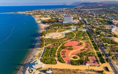 Một góc Ninh Thuận nhìn từ trên cao. Ảnh: VGP