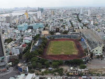 Sân vận động Chi Lăng sẽ được điều chỉnh từ đất thể thao thành đất thương mại dịch vụ.