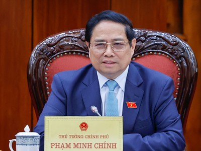 Thủ tướng Phạm Minh Chính phát biểu tại phiên họp thứ nhất Ban Chỉ đạo của Chính phủ tổng kết việc thực hiện Nghị quyết số 18. Ảnh: Nhật Bắc