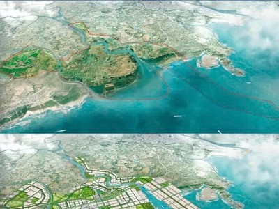Phối cảnh Khu kinh tế ven biển phía Nam Hải Phòng