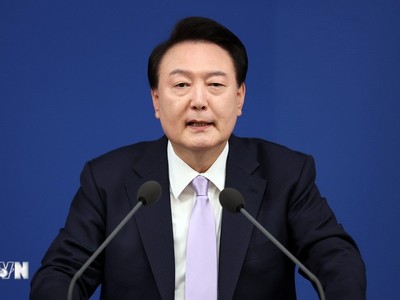 Tổng thống Hàn Quốc Yoon Suk Yeol. (Ảnh: Yonhap/TTXVN)