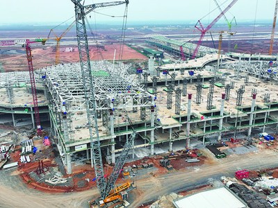 Cảng hàng không quốc tế Long Thành đang tích cực xây dựng để có thể hoàn thành giai đoạn I trước ngày 31/12/2025