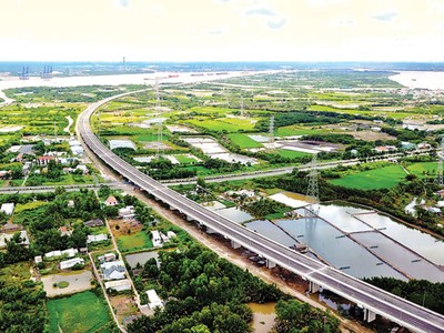 Một đoạn cao tốc Bến Lức - Long Thành sẵn sàng đưa vào khai thác.