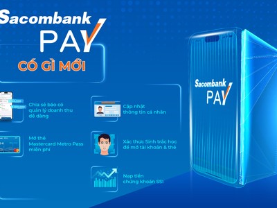 Sacombank Pay phiên bản mới với nhiều tính năng nổi bật