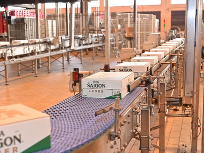 Dây chuyền đóng gói sản phẩm Bia Saigon