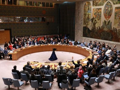 Toàn cảnh một cuộc họp Hội đồng Bảo an Liên hợp quốc tại New York, Mỹ. (Ảnh tư liệu: THX/TTXVN)