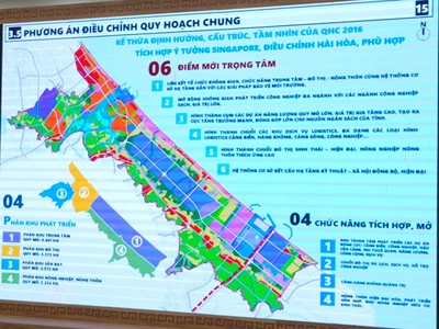 Phương án điều chỉnh Quy hoạch chung Khu kinh tế Đông Nam tỉnh Quảng Trị